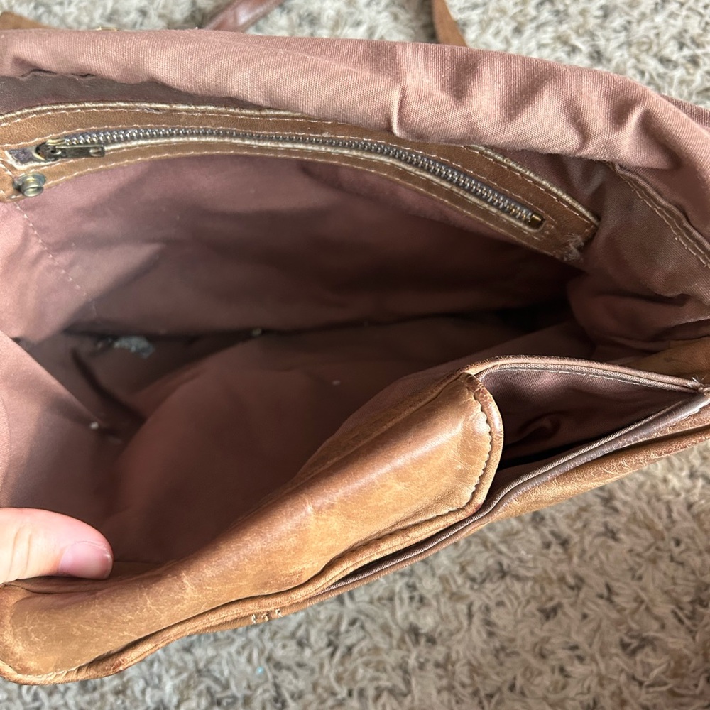 Vintage crossbody leather purse - Picture 4 of 6